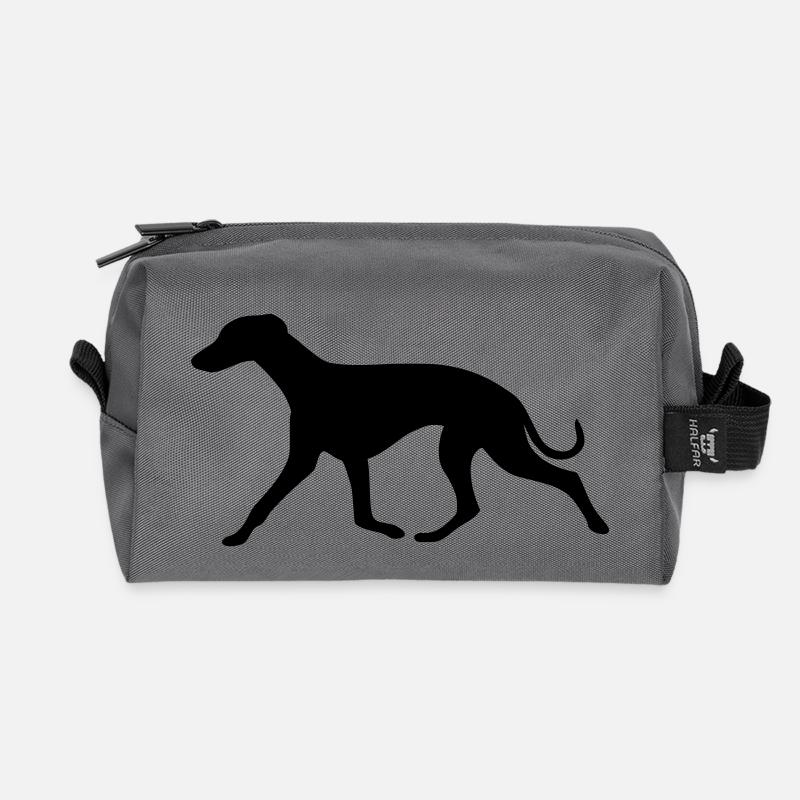 whippet2_cb - Trousse de toilette en tissu recyclé - anthracite