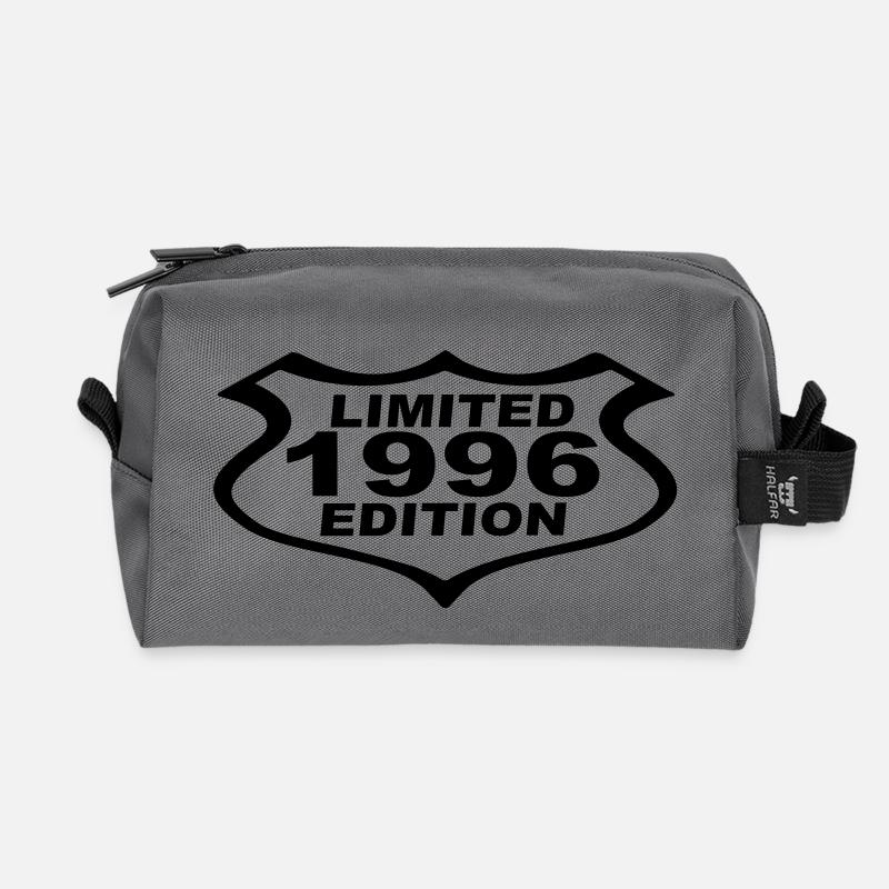 Jahr 1996 limited edition - Recycelte Kulturtasche - Anthrazit