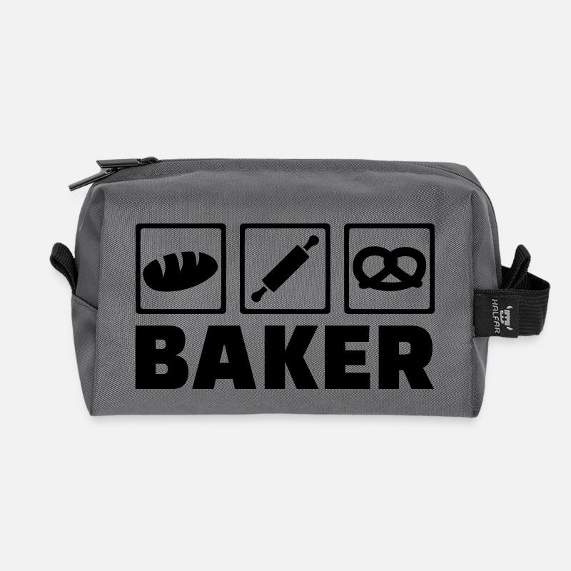 Bäcker - Recycelte Kulturtasche - Anthrazit