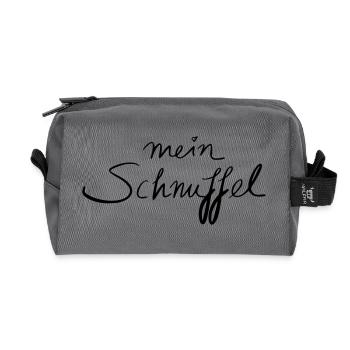 mein Schnuffel - Recycelte Kulturtasche - Anthrazit - Vorne