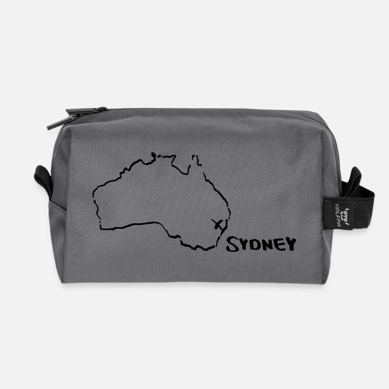 sydney - Recycelte Kulturtasche - Anthrazit