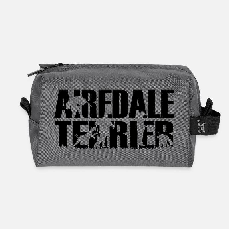 IPO Airedale Terrier Schutzhund - Recycelte Kulturtasche - Anthrazit