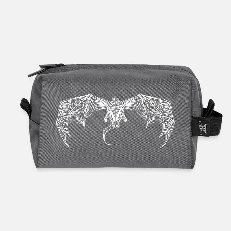 Fliegender Drache - Recycelte Kulturtasche - Anthrazit