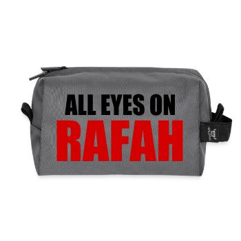 all eyes on rafah - Trousse de toilette en tissu recyclé - anthracite - Devant