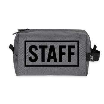 Minimalistisches STAFF Shirt – Club & Event Crew - Recycelte Kulturtasche - Anthrazit - Vorne