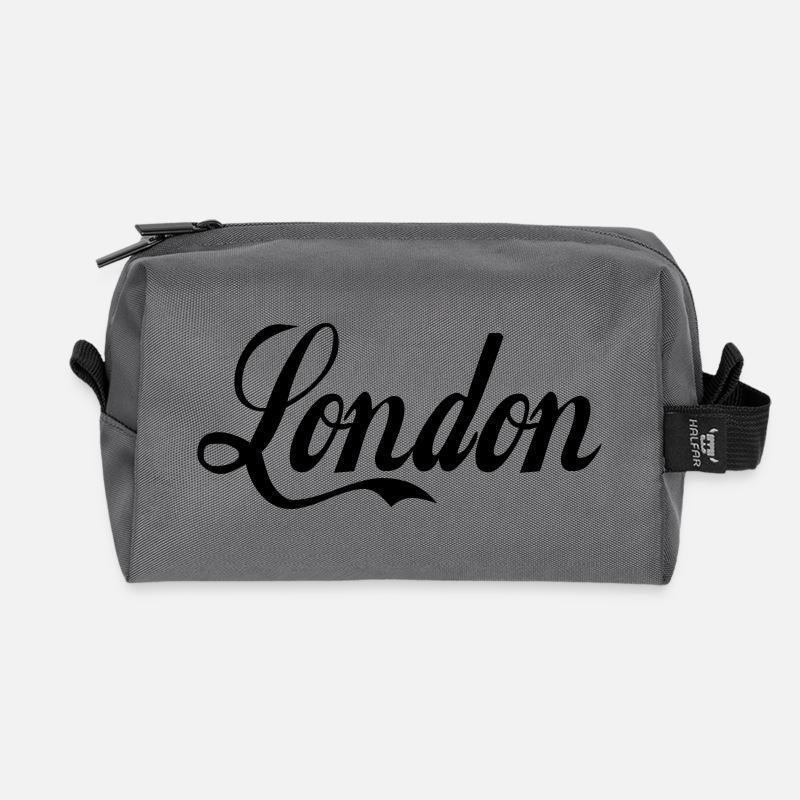 london - Recycelte Kulturtasche - Anthrazit