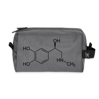 Adrenaline - Recycled Toiletry Zip Bag - anthracite - Front