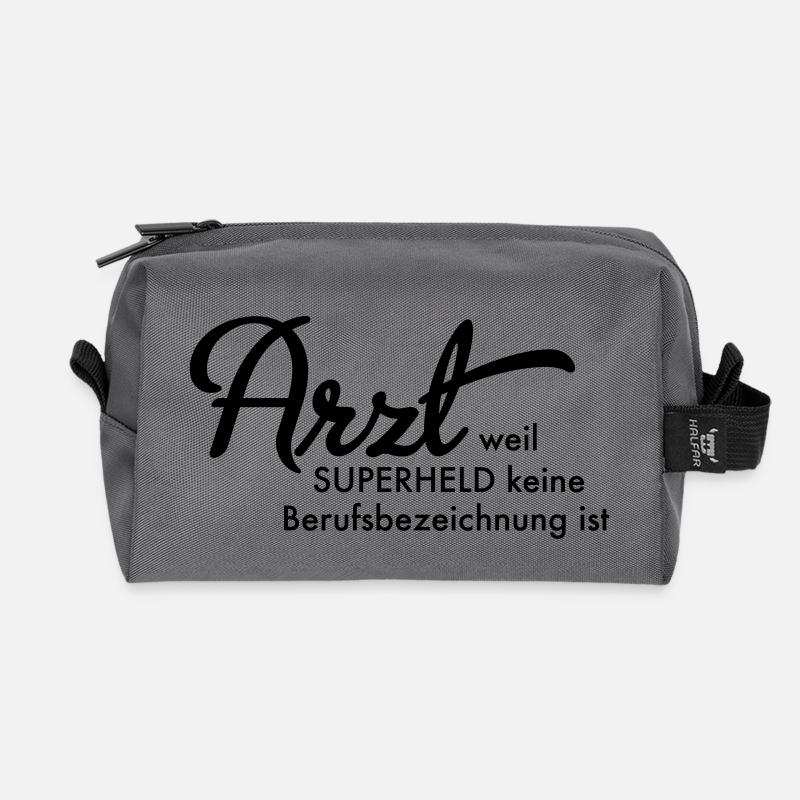 Arzt - Recycelte Kulturtasche - Anthrazit