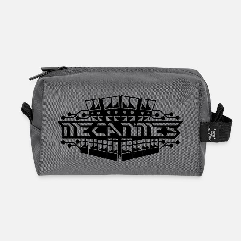 MECHANISMS - Recycled Toiletry Zip Bag - anthracite