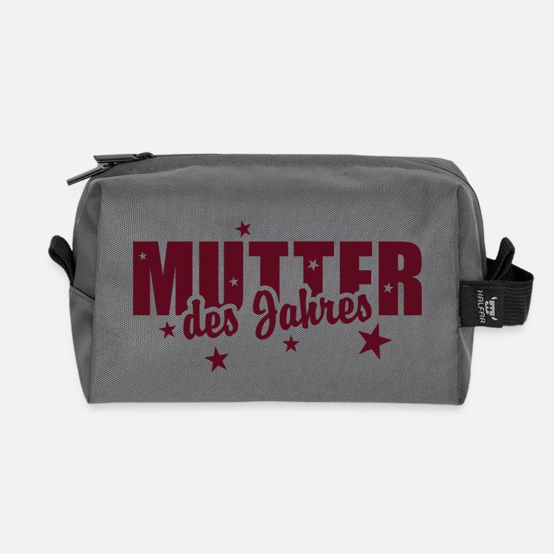 MUTTER des Jahres - Recycelte Kulturtasche - Anthrazit