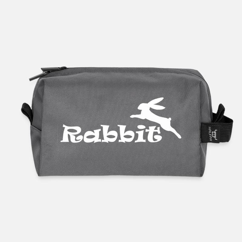 Rabbit - Recycelte Kulturtasche - Anthrazit