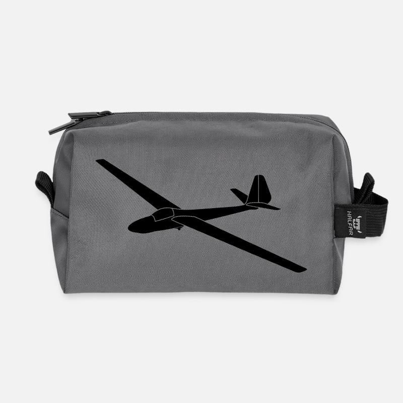 DDR Libelle Segelflugzeug Geschenk - Recycelte Kulturtasche - Anthrazit