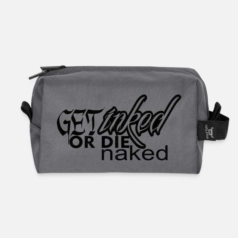 tattoo - Recycelte Kulturtasche - Anthrazit