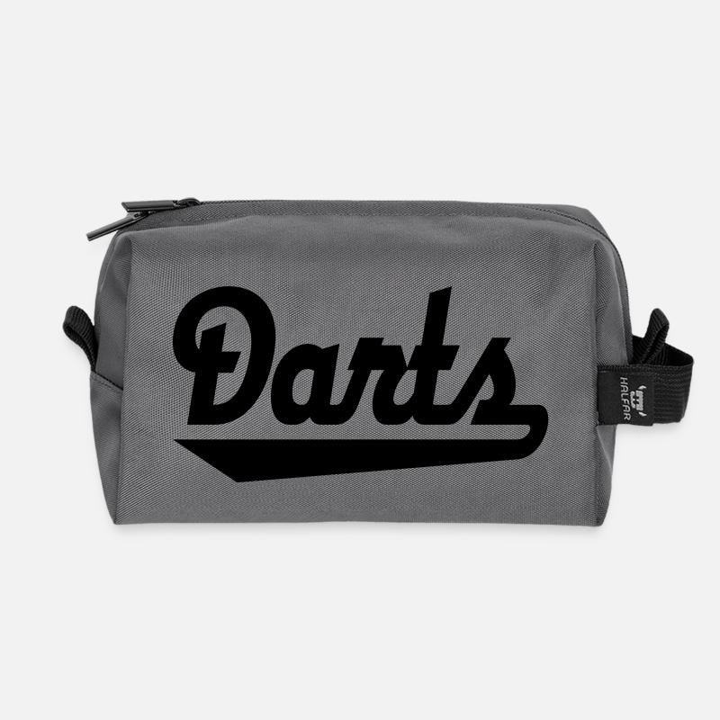darts - Recycelte Kulturtasche - Anthrazit
