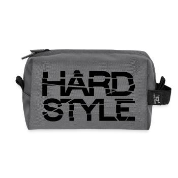 hard_style_ra1 - Recycled Toiletry Zip Bag - anthracite - Front