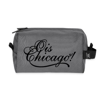 Ois Chicago! - Recycelte Kulturtasche - Anthrazit - Vorne