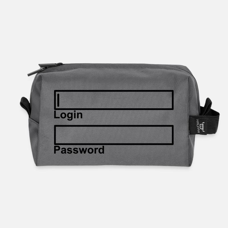 login - Recycelte Kulturtasche - Anthrazit