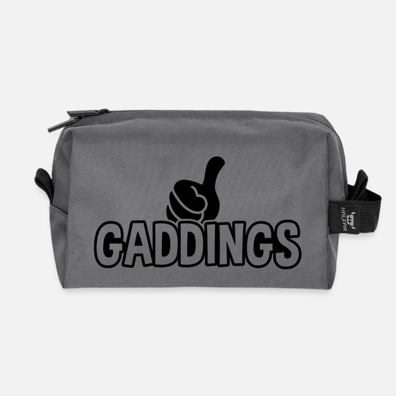 Gaddings - Dialekt - Pfalz - pfälzisch - 1C - Recycelte Kulturtasche - Anthrazit