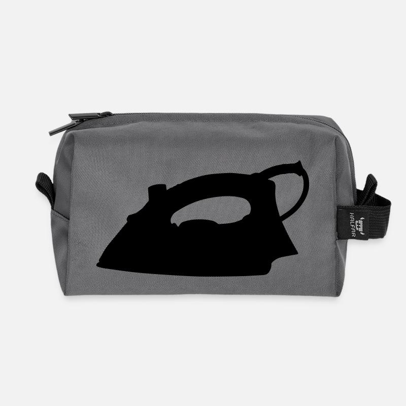 Bügeleisen - Recycelte Kulturtasche - Anthrazit