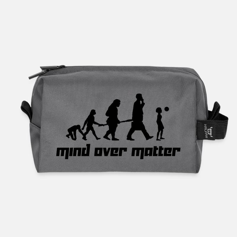 Mind over Matter (Vector) - Trousse de toilette en tissu recyclé - anthracite