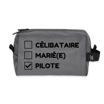 Conducteur Conduire Sport Voiture Athlète - Trousse de toilette en tissu recyclé - anthracite - Devant