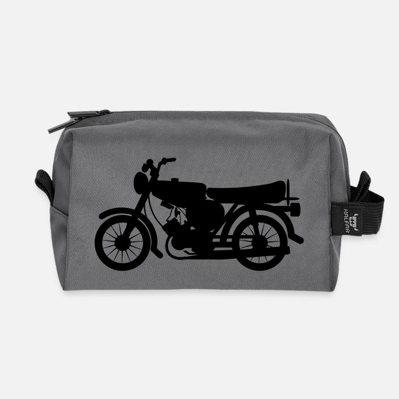 Fahrzeug - Simson - Recycelte Kulturtasche - Anthrazit