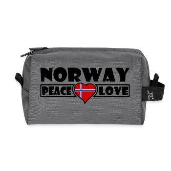 Norwegen - Recycelte Kulturtasche - Anthrazit - Vorne