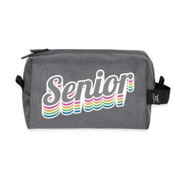 Senior - Student Class Retro Graduation Party Geschenk - Recycelte Kulturtasche - Anthrazit - Vorne