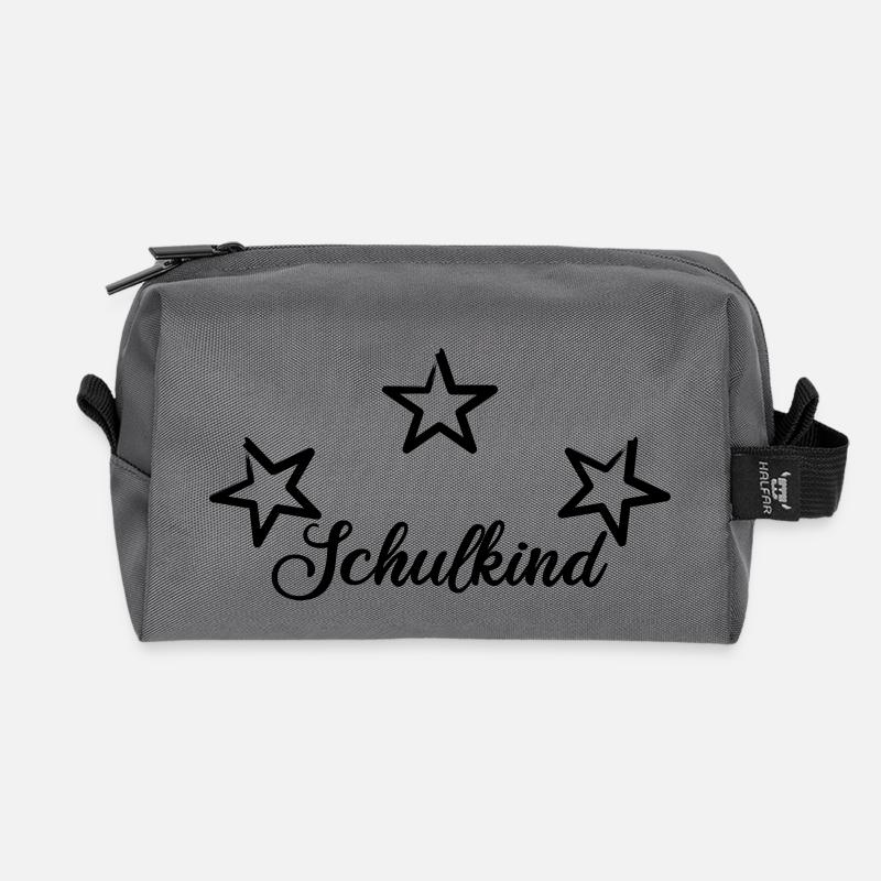 Schulkind - Recycelte Kulturtasche - Anthrazit