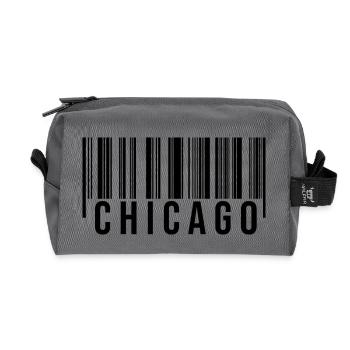 Chicago Barcode - Recycelte Kulturtasche - Anthrazit - Vorne