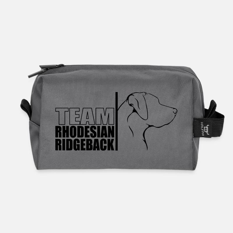 TEAM Rhodesian Ridgeback Profil Wilsigns b - Recycelte Kulturtasche - Anthrazit