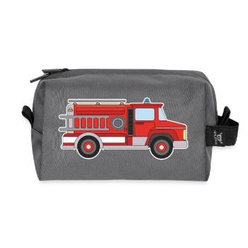 Fire engine - Recycled Toiletry Zip Bag - anthracite - Front