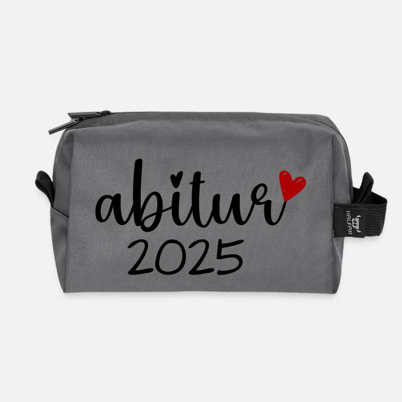 Abitur 2025 - Recycelte Kulturtasche - Anthrazit