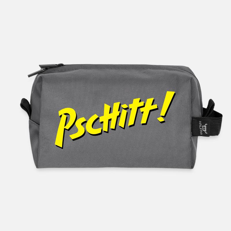 Zitronenspray - Recycelte Kulturtasche - Anthrazit