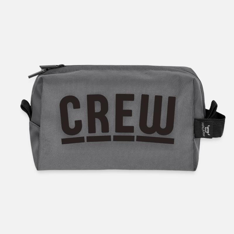Crew-Design mit Berliner Charme - Recycelte Kulturtasche - Anthrazit
