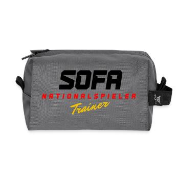 Sofa Nationalspieler - Recycelte Kulturtasche - Anthrazit - Vorne