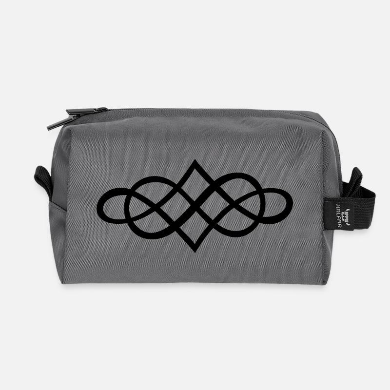 infinity ornament (1c) - Recycelte Kulturtasche - Anthrazit