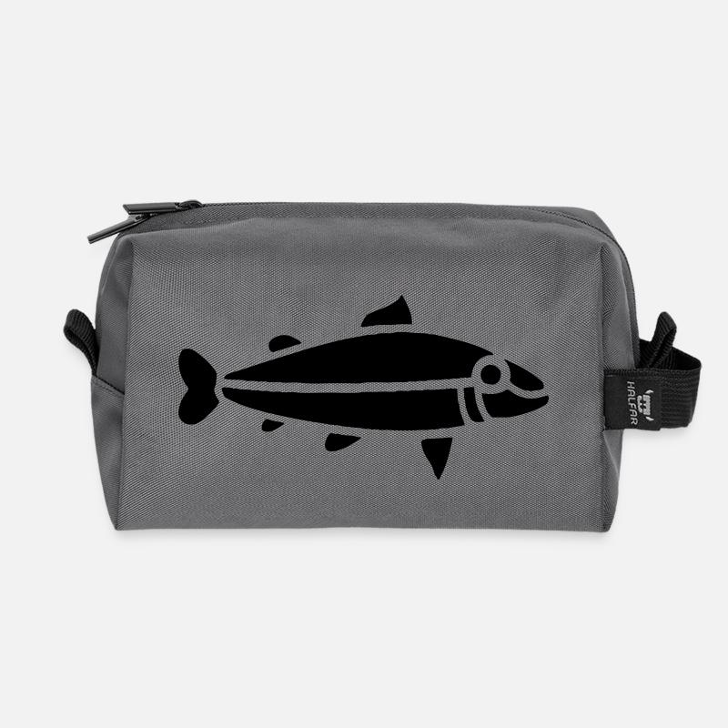 Fish "Celtic" - Trousse de toilette en tissu recyclé - anthracite