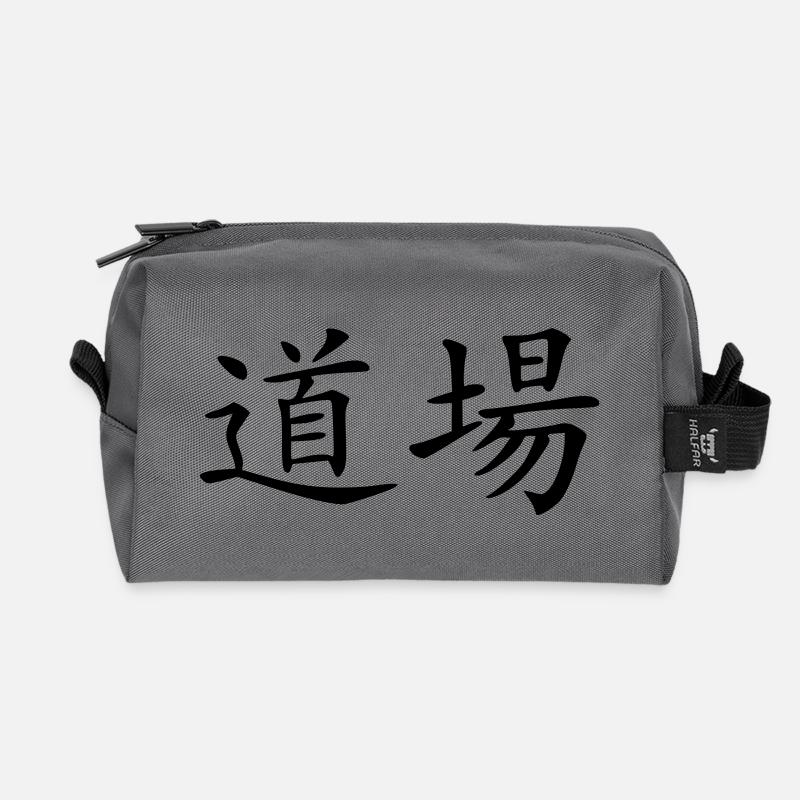 dojo - Recycled Toiletry Zip Bag - anthracite