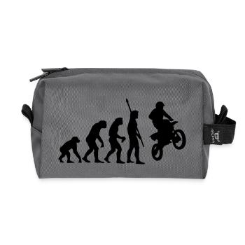evolution_motorbike_stunt_a_1c - Recycelte Kulturtasche - Anthrazit - Vorne