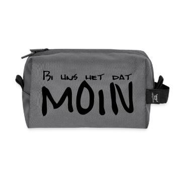 Bi uns het dat MOIN - Recycelte Kulturtasche - Anthrazit - Vorne