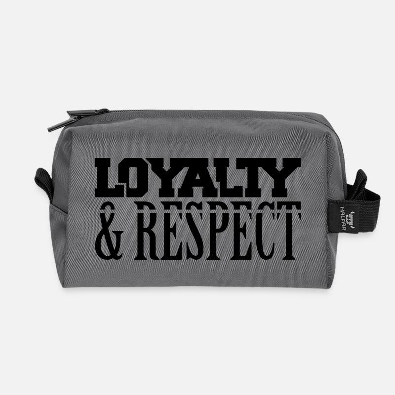 loyalty_respect_t1 - Borsa da toilette in materiali riciclati - antracite