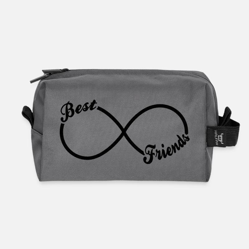 Best Friends Forever - Recycelte Kulturtasche - Anthrazit