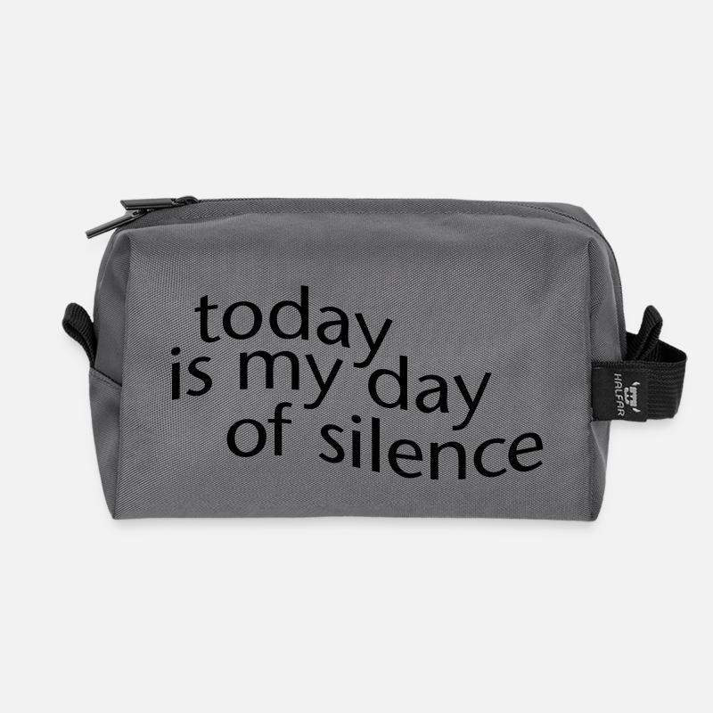 day of silence - Recycelte Kulturtasche - Anthrazit