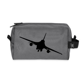 f16 - Recycelte Kulturtasche - Anthrazit - Vorne