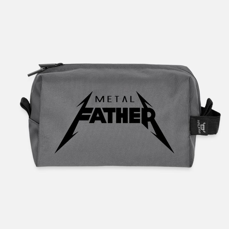 Metal Father_V2 - Recycelte Kulturtasche - Anthrazit