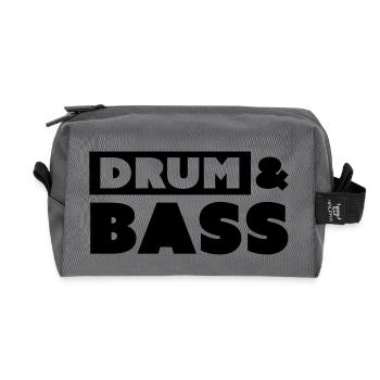 DRUM & BASS - Trousse de toilette en tissu recyclé - anthracite - Devant