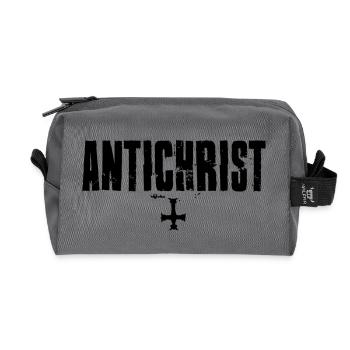 Antichrist Lucifer 666 - Recycled Toiletry Zip Bag - anthracite - Front