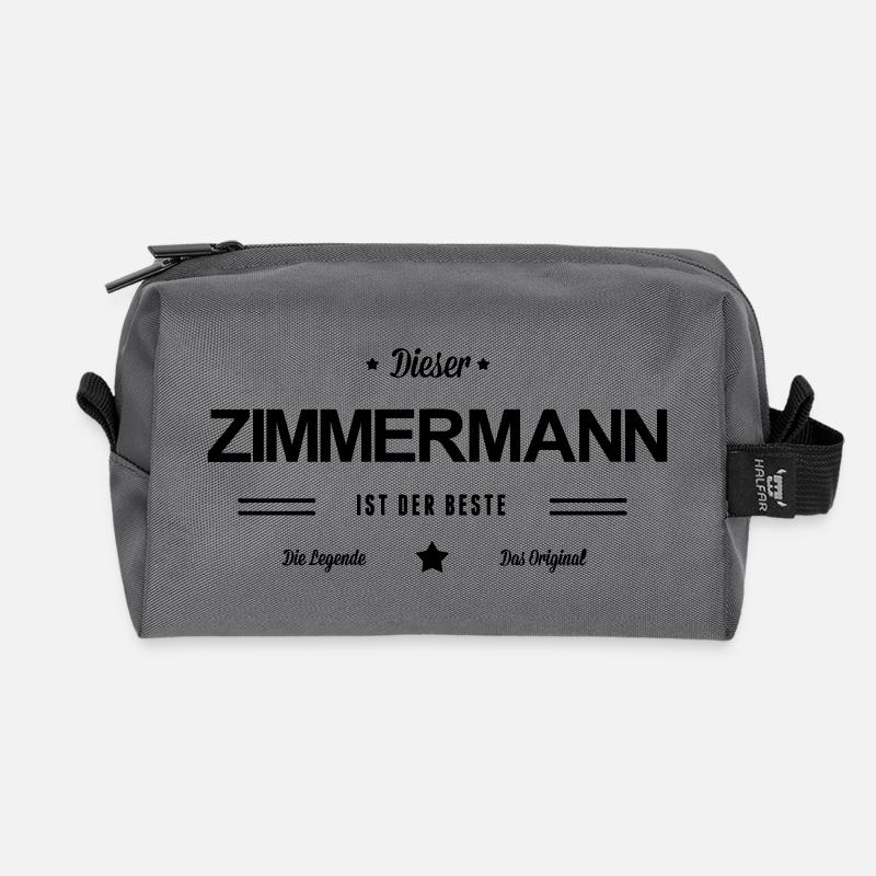 Bester Zimmermann - Recycelte Kulturtasche - Anthrazit