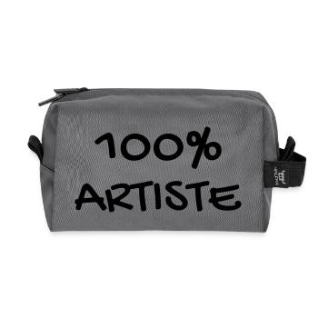 Artist / Art / Künstler / Artiste / Music / Kunst - Recycled Toiletry Zip Bag - anthracite - Front